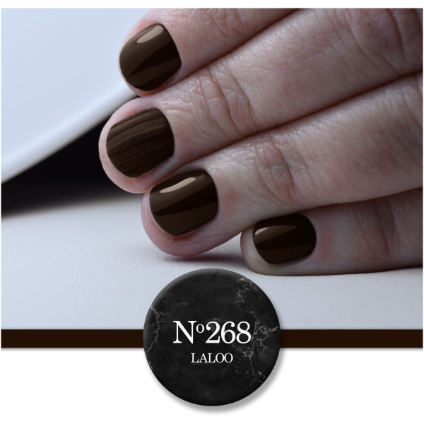 Νο.268 Καφέ-Μαύρο | Ημιμόνιμο Βερνίκι 15ml