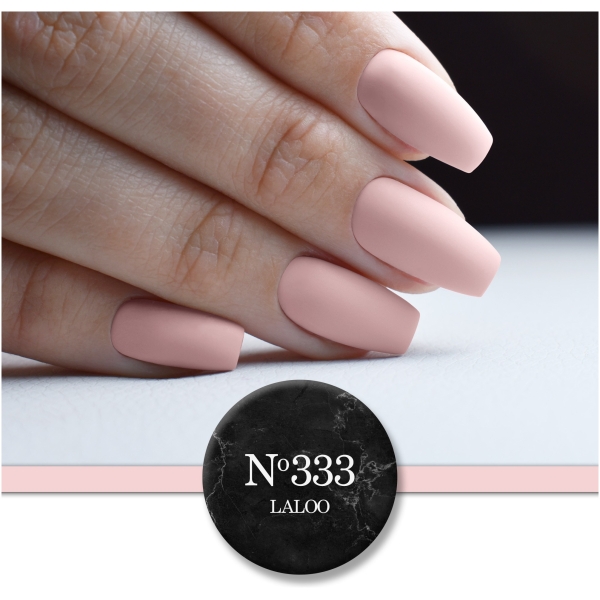 No.333 Σομόν-Nude ημιδιάφανο (βάση γαλλικού) | Ημιμόνιμο Βερνίκι 15ml