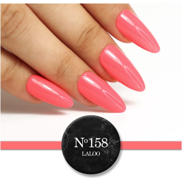L158 Κοραλί-Ροζ έντονο νέον | Ημιμόνιμο Βερνίκι 7ml