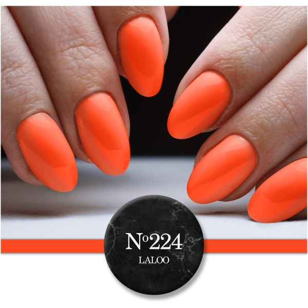 L224 Πορτοκαλί neon | Ημιμόνιμο Βερνίκι 7ml