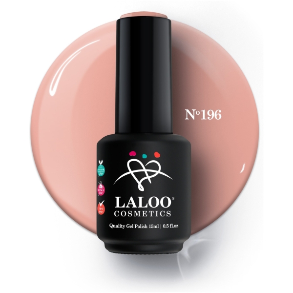 No.196 Nude Μπεζ | Ημιμόνιμο Βερνίκι 15ml