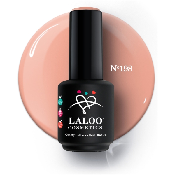 No.198 Nude Μπεζ | Ημιμόνιμο Βερνίκι 15ml