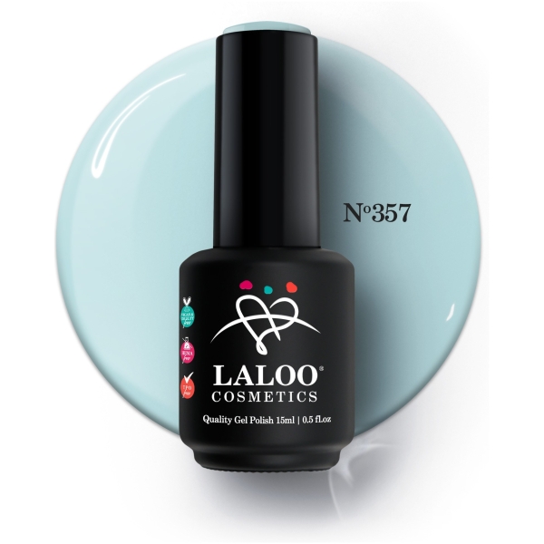 No.357 Aqua παστέλ | Ημιμόνιμο Βερνίκι 15ml