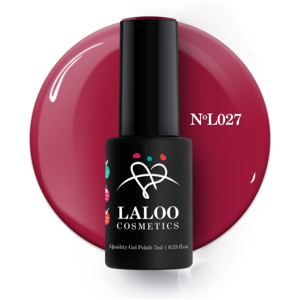 L027 Κόκκινο σκούρο | Ημιμόνιμο Βερνίκι 7ml