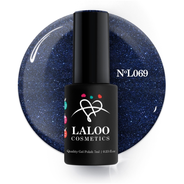 L069 Μπλε σκούρο (νύχτας) με ελαφρύ shimmer | Ημιμόνιμο Βερνίκι 7ml