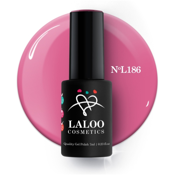 L186 Φούξια-Τριανταφυλλί ανοιχτό | Ημιμόνιμο Βερνίκι 7ml