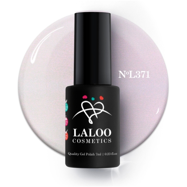 L371 Ημιδιάφανο ιριδίζον (εφέ πέρλας) ΜΟΝΟ πάνω από άλλο χρώμα | Ημιμόνιμο Βερνίκι 7ml