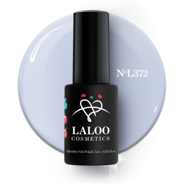 L372 Θαλασσί πολύ ανοιχτό ελαφρώς μωβίζει | Ημιμόνιμο Βερνίκι 7ml