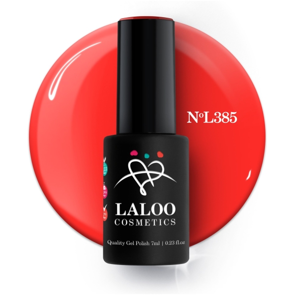 L385 Κοραλί neon | Ημιμόνιμο Βερνίκι 7ml