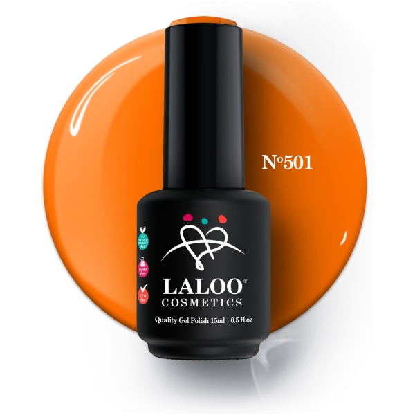 No.501 Orange Neon | Ημιμόνιμο Βερνίκι 15ml