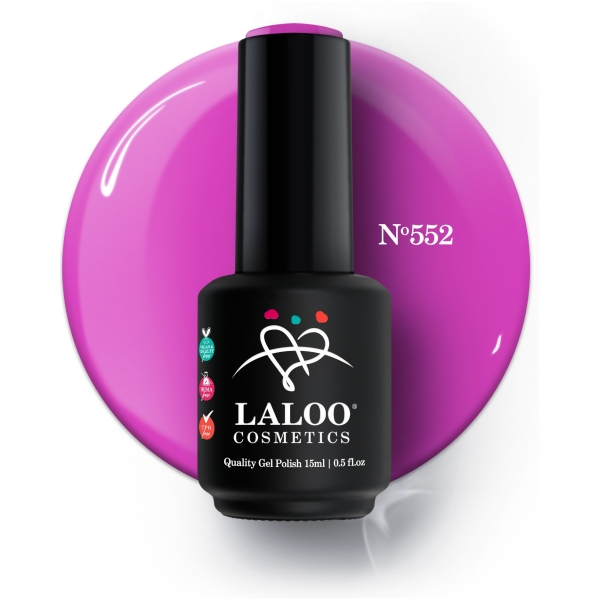 No.552 Shocking Pink | Ημιμόνιμο Βερνίκι 15ml