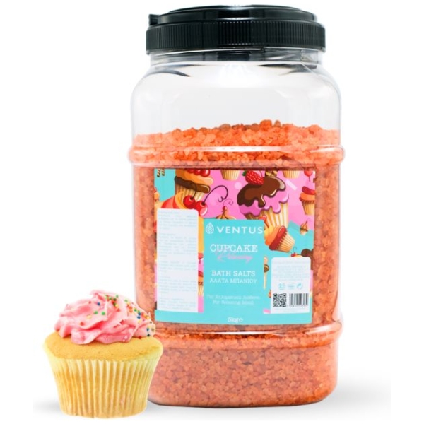 Άλατα Ventus Relaxing Bath Salts Cupcake 5kg