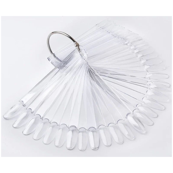 Δειγματολόγιο Οβάλ Διάφανα Tips 50τμχ