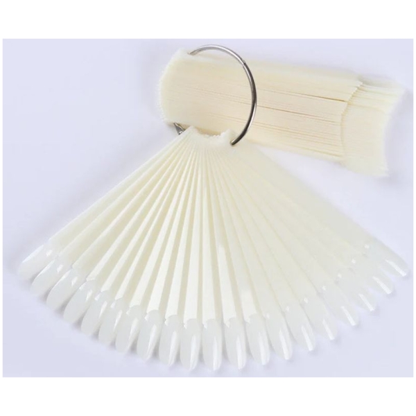 Δειγματολόγιο Οβάλ Λευκά Tips 50τμχ