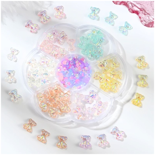 Διακοσμητικά Αρκουδάκια 3D Charms Nails