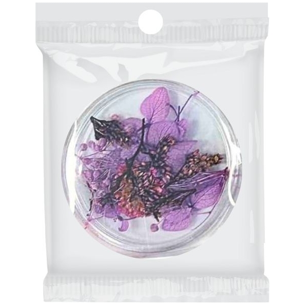 Διακοσμητικά Νυχιών Αποξηραμένα Λουλούδια Μωβ