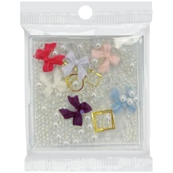 Διακοσμητικά Νυχιών με Πέρλες και Φιογκάκια #01