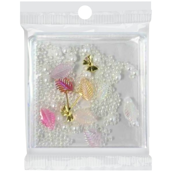 Διακοσμητικά Νυχιών με Πέρλες και Φτερά #06