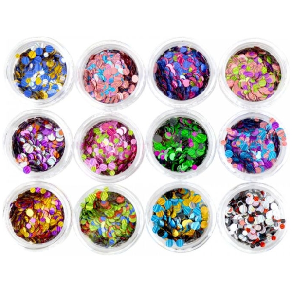 Διακοσμητικά Strass Πούλιες Νυχιών σε Διάφορα Χρώματα