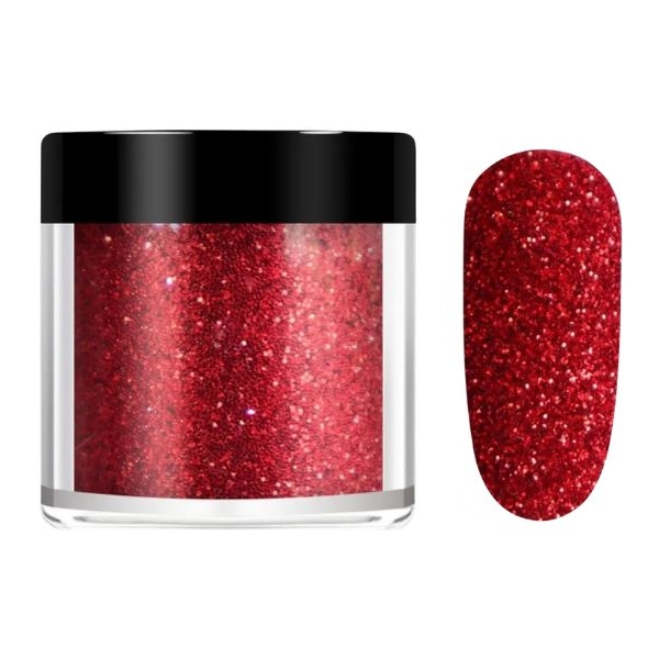Διακοσμητική Σκόνη Glitter Νυχιών - Shining Red Sugar
