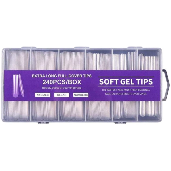 Extra Long Gel Tips XL Square 240pcs