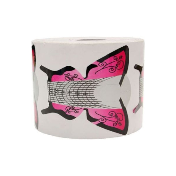 Φόρμες Ρολό Νυχιών Σε Σχήμα Πεταλούδας 500 Τεμ.