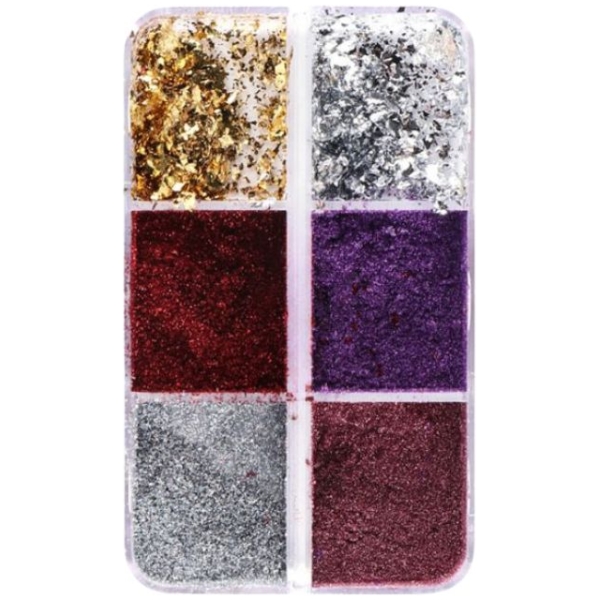 Mirror Powder Flakes - Gold Silver