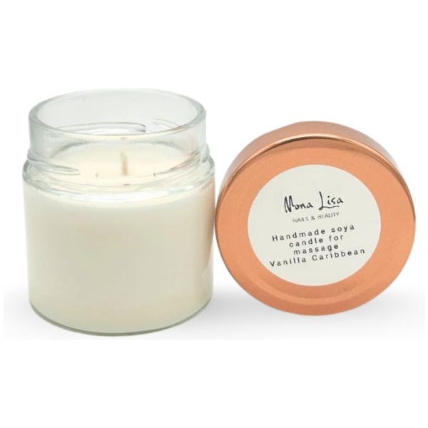 Mona Lisa Χειροποίητο Κερί Μασάζ Βανίλια 150gr
