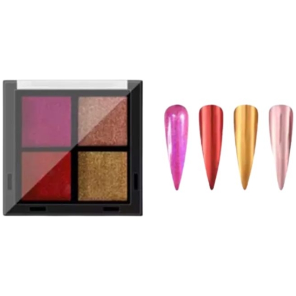 Παλέτα Σκόνη Με Glitter 4 Χρωμάτων Solid Colour Magic No.1