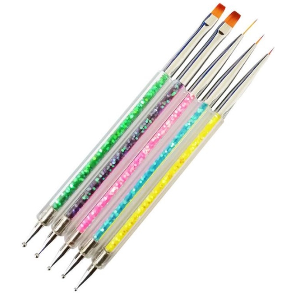 Πινέλα Νυχιών Nail Art Gel - Dotting 5τμχ