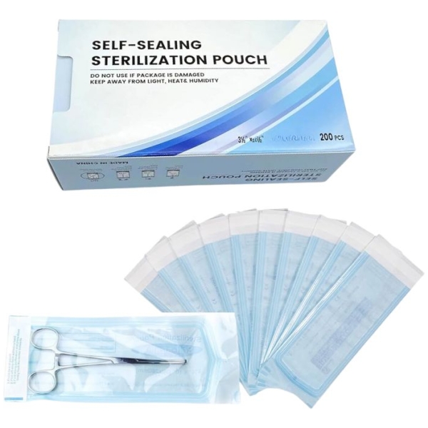 Σακουλάκια Αποστείρωσης Εργαλείων 200τμχ Self Sealing - 90x165mm