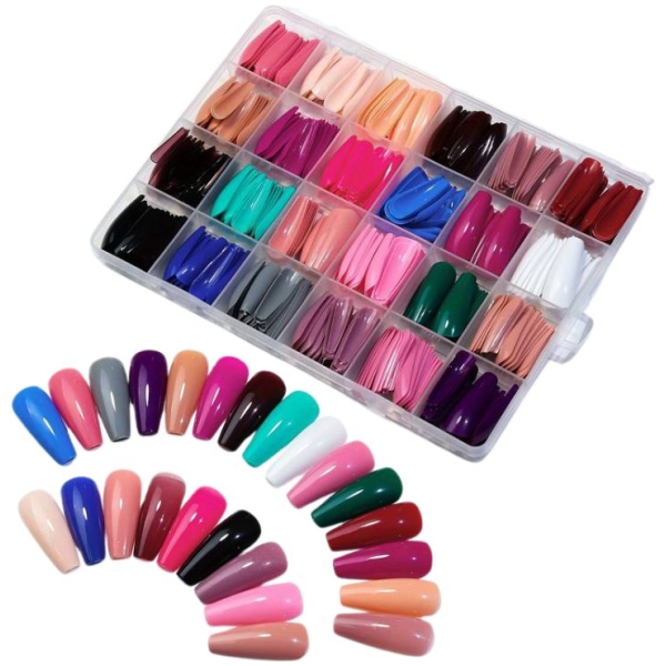 Σετ 576 Ψεύτικα Νύχια - Τεχνητά Nail Tips