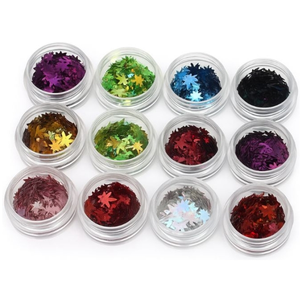 Σετ Διακοσμητικά Νυχιών Φύλλα Foil - 12 Χρώματα