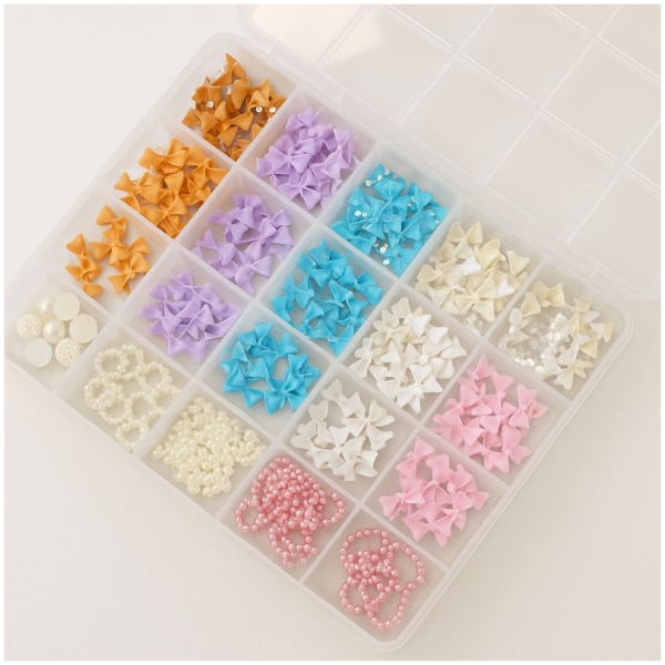 Σετ Διακοσμητικών Νυχιών Nail Deco Charms 3D Ribbons - 24 Σχέδια