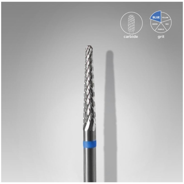 Carbide nail drill bit cone blue EXPERT head diameter 2,3 mm / working part 14 mm