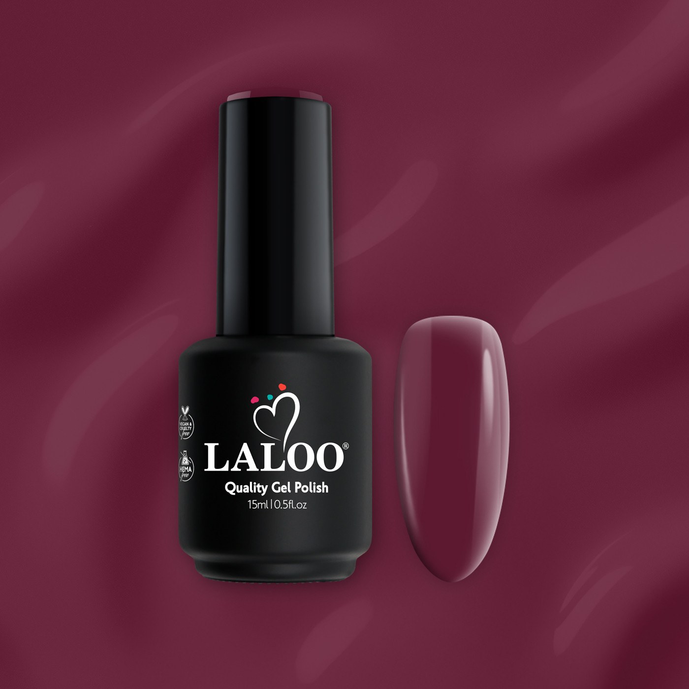 No.065 Μπορντό-Μωβ | Ημιμόνιμο Βερνίκι 15ml