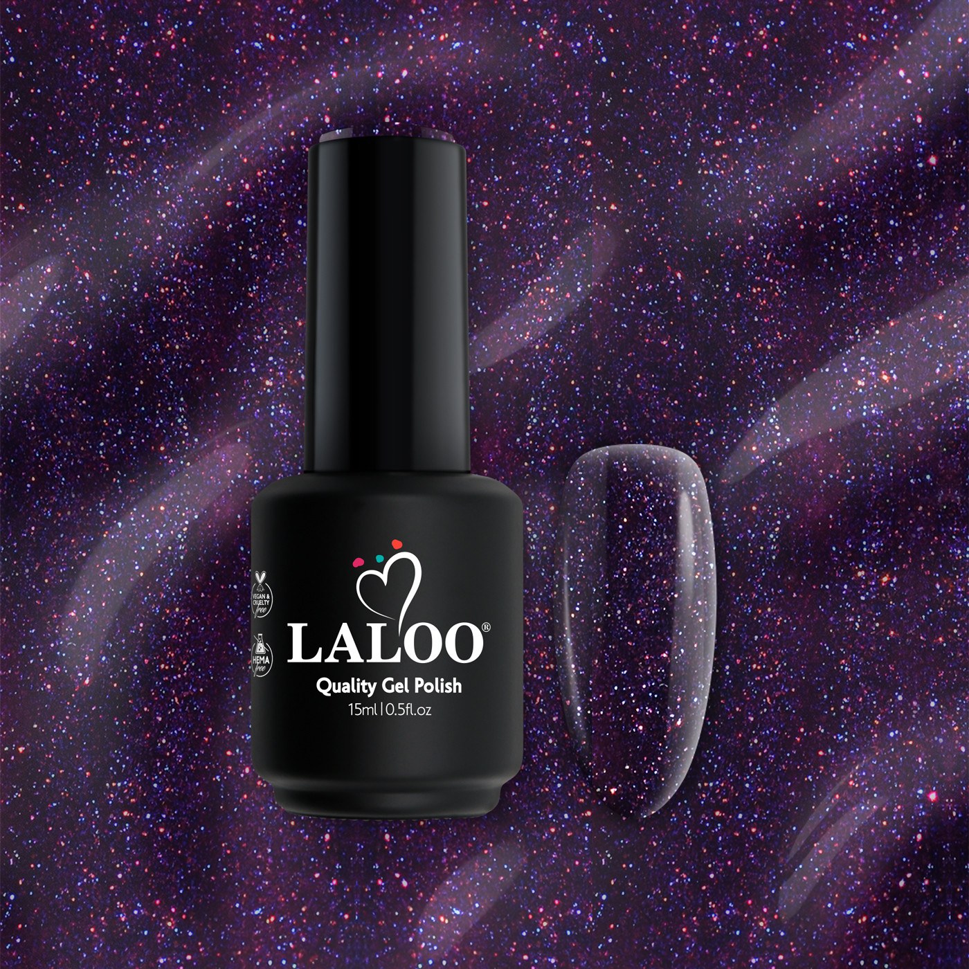 No.066 Μωβ σκούρο με shimmer | Ημιμόνιμο Βερνίκι 15ml