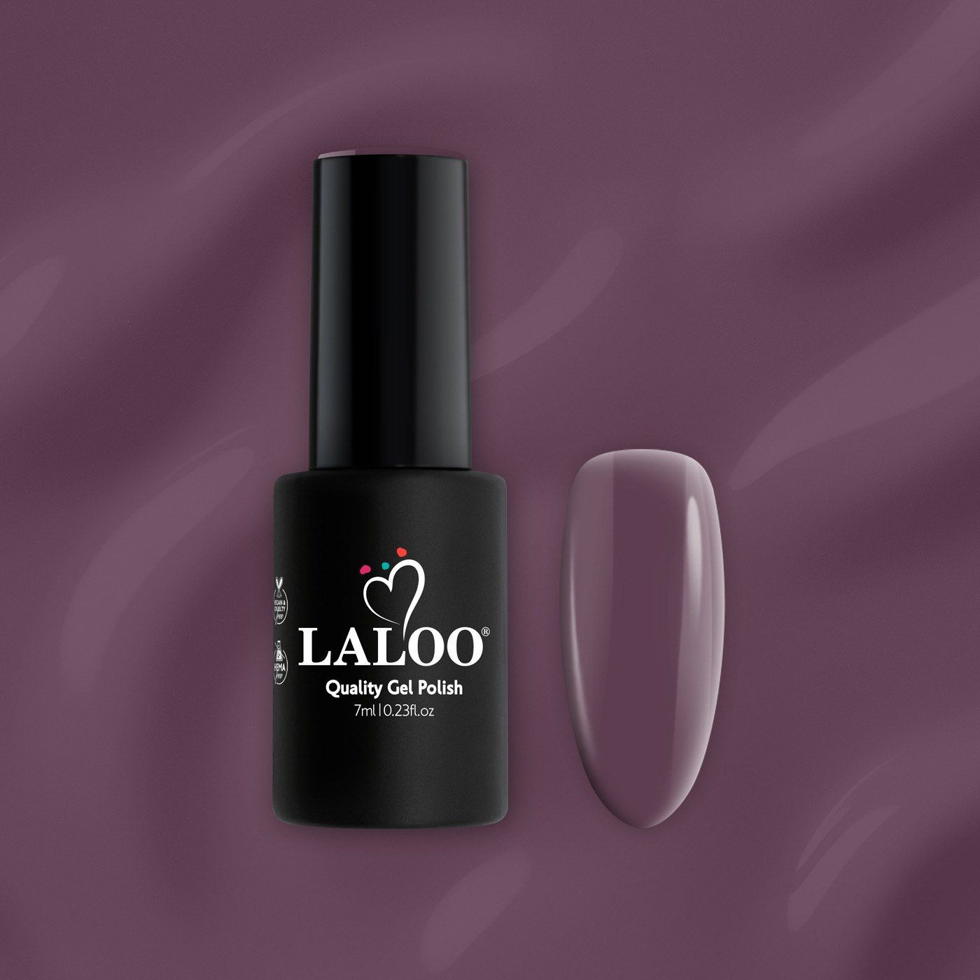 L006 Καφέ-Μελιτζανί | Ημιμόνιμο Βερνίκι 7ml
