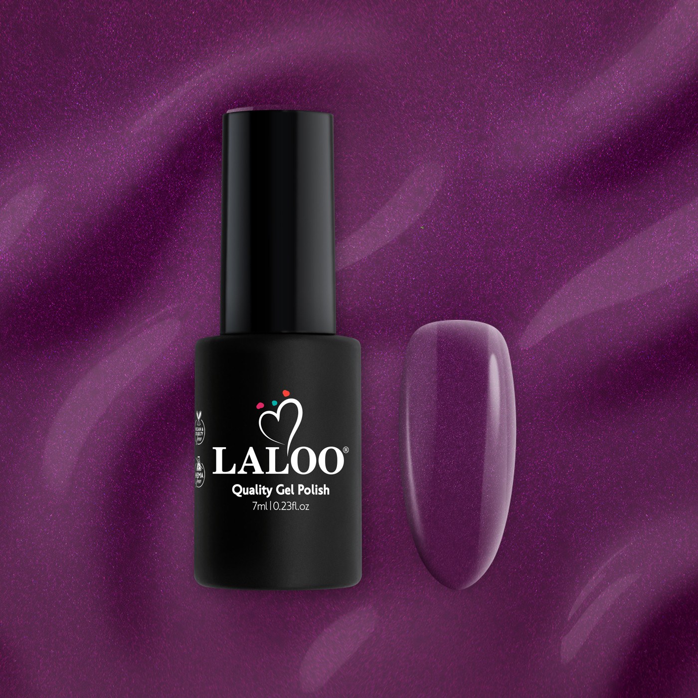 L303 Μελιτζανί σκούρο ελαφρύ shimmer | Ημιμόνιμο Βερνίκι 7ml