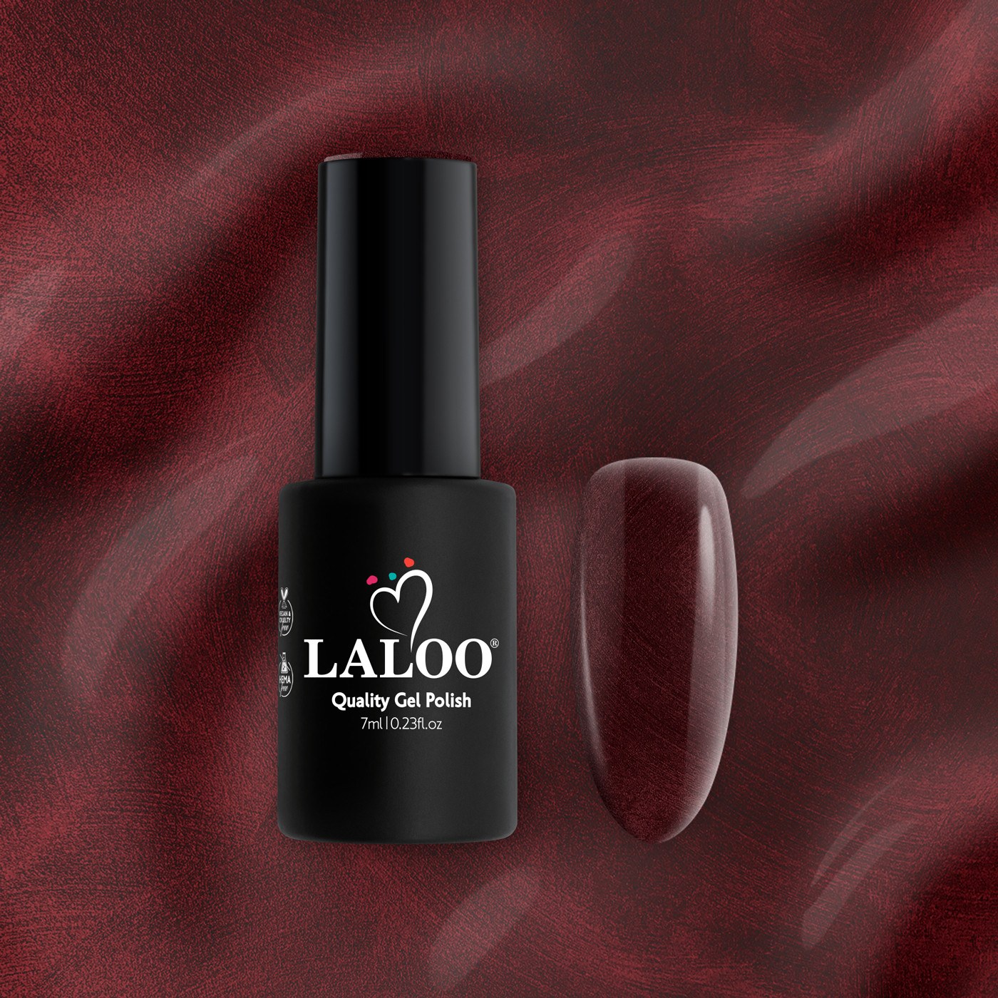 L316 Μπορντώ μεταλλικό | Ημιμόνιμο Βερνίκι 7ml