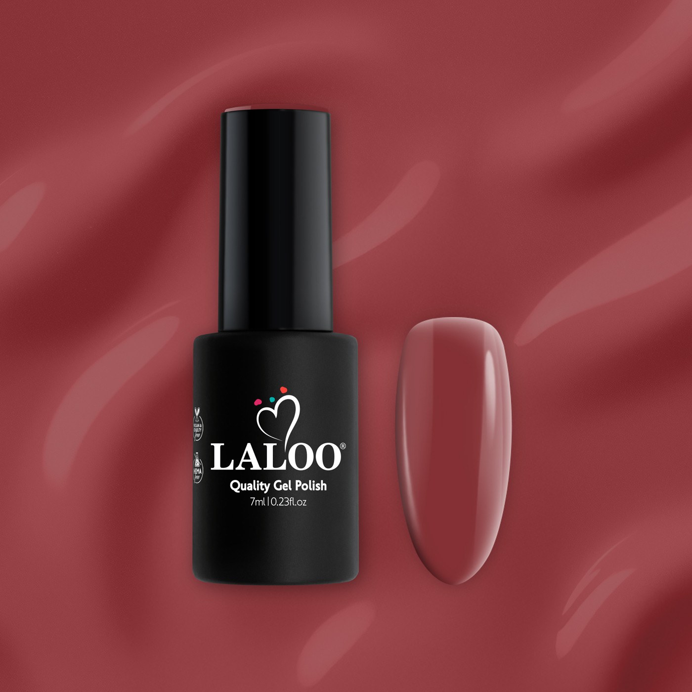 L322 Καφέ-Μπορντώ | Ημιμόνιμο Βερνίκι 7ml