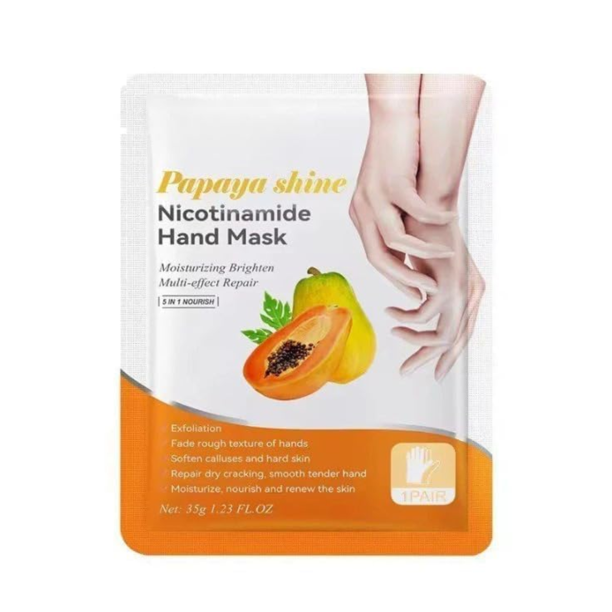 Sadoer Papaya Shine Nicotinamide Hand Mask (35g)